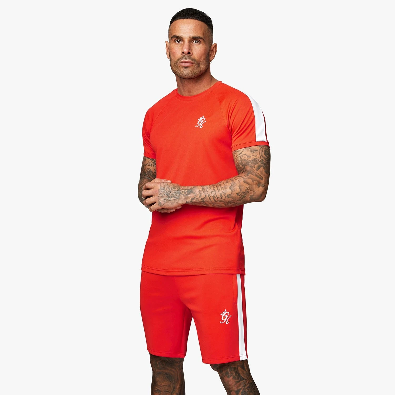 Gym King Core Plus Poly Tee - Chilli Red 4 Gym King Core Plus Poly Tee - Chilli Red - Image 2