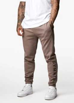 Gym King Covert Linear Logo Jogger - Iron