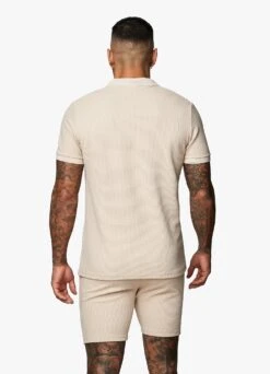 Gym King Signature Texture Polo - Stone -Gym King Store Capture 109 cd76c096 b98f 434f 8909 33f01fb0b66a