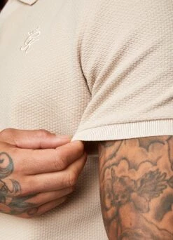 Gym King Signature Texture Polo - Stone -Gym King Store Capture 112 8c633c93 6ccb 4188 b52f 1473fb63b1b7