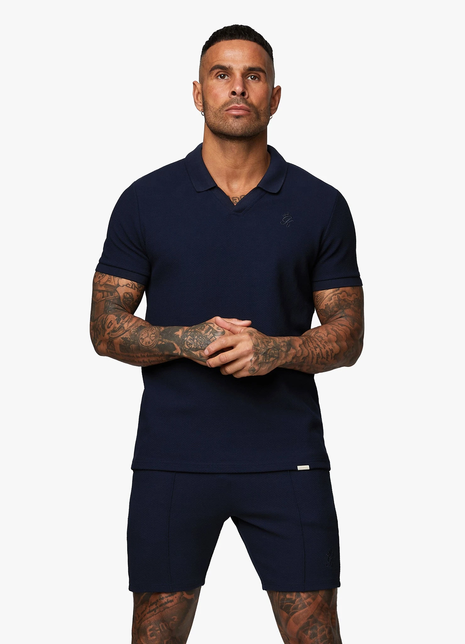 Gym King Signature Texture Polo - Navy 12 Gym King Signature Texture Polo - Navy - Image 10