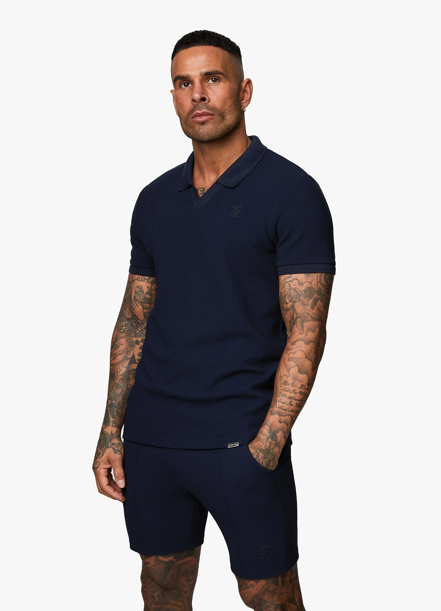Gym King Signature Texture Polo - Navy 6 Gym King Signature Texture Polo - Navy - Image 4