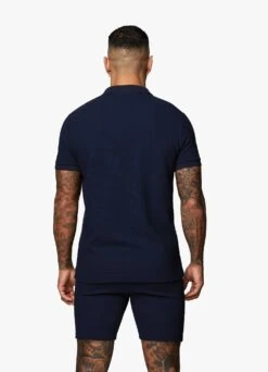 Gym King Signature Texture Polo - Navy 21 Gym King Signature Texture Polo - Navy -Gym King Store Capture 122