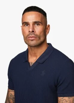 Gym King Signature Texture Polo - Navy 25 Gym King Signature Texture Polo - Navy -Gym King Store Capture 123