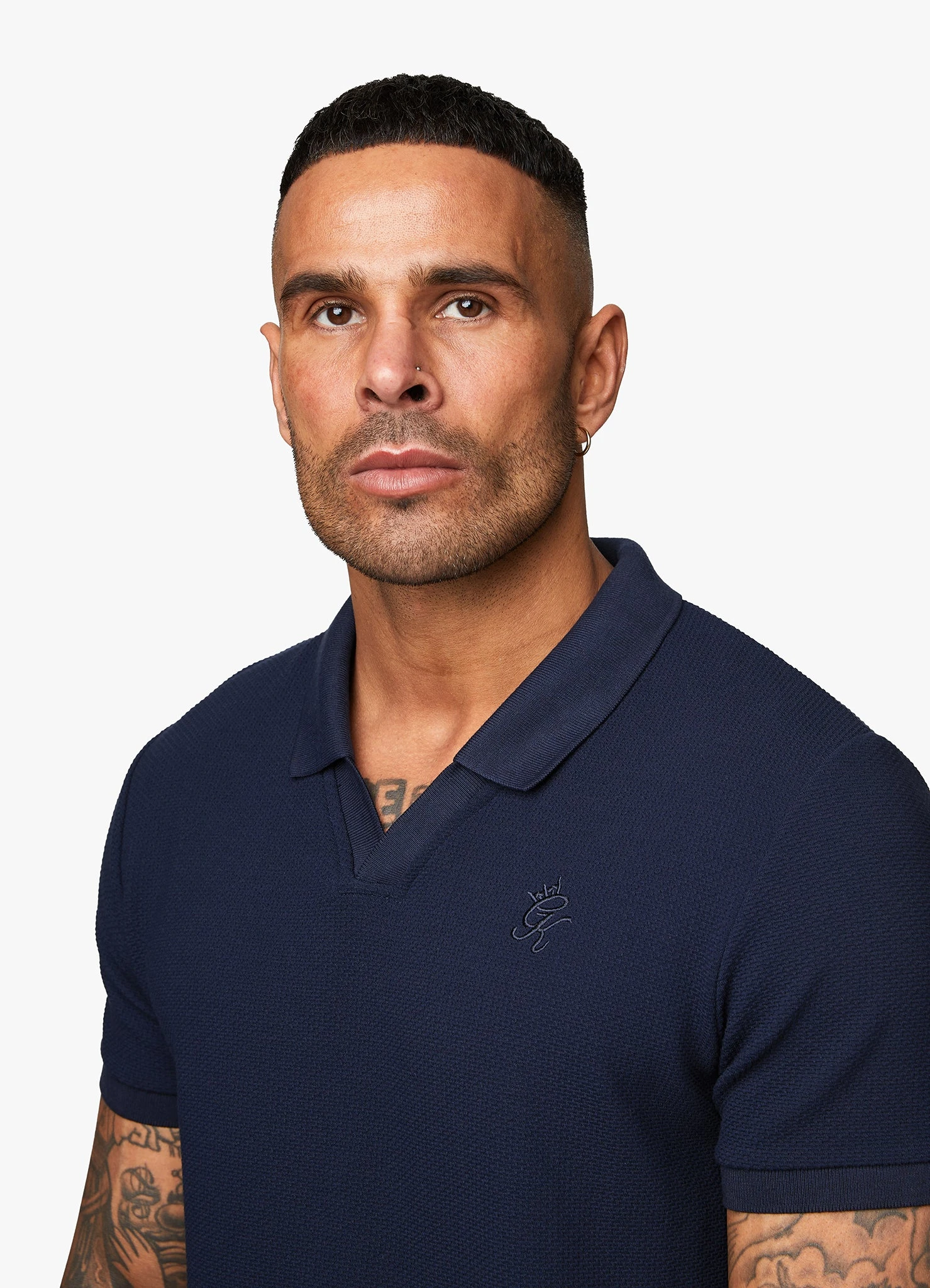 Gym King Signature Texture Polo - Navy 14 Gym King Signature Texture Polo - Navy - Image 12