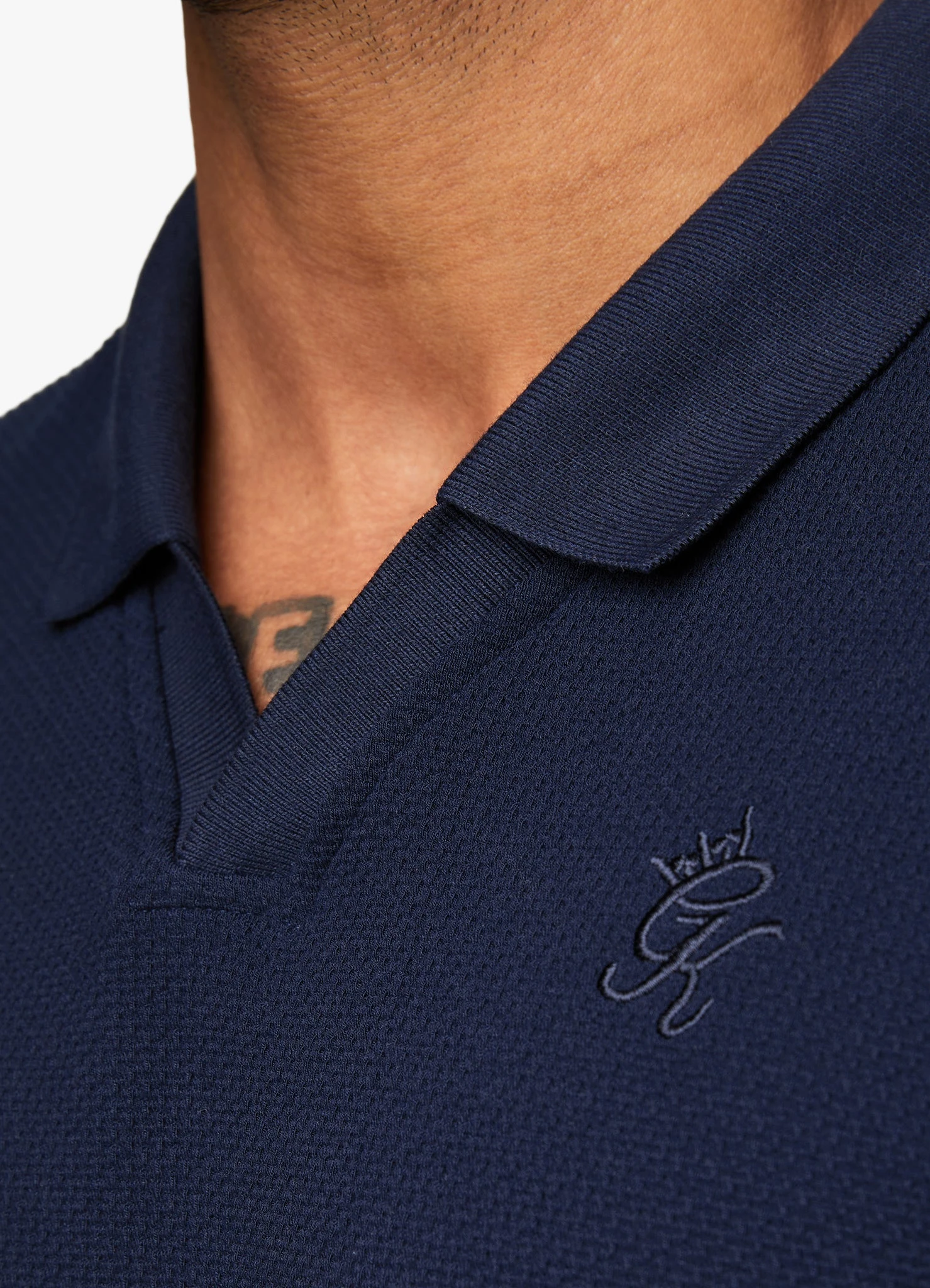 Gym King Signature Texture Polo - Navy 7 Gym King Signature Texture Polo - Navy - Image 5