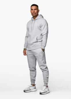 Gym King Fundamental Fleece Hood - Grey Marl -Gym King Store Capture 232