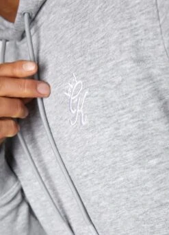 Gym King Fundamental Fleece Hood - Grey Marl -Gym King Store Capture 237