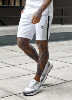 Gym King Core Plus Poly Short - White -Gym King Store CorePlus WHITE 27 e3fd9ef1 723a 441d bbfa 2c12f95062a7