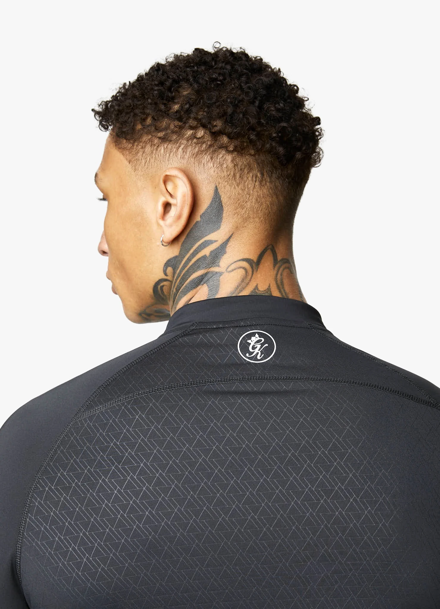 Gym King Debossed Energy ¼ Zip Funnel – Black 11 Gym King Debossed Energy ¼ Zip Funnel – Black - Image 9