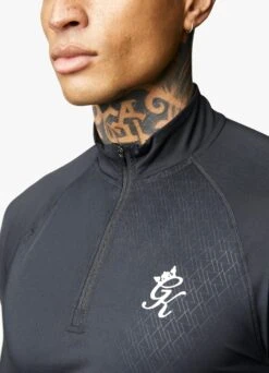 Gym King Debossed Energy ¼ Zip Funnel – Black 17 Gym King Debossed Energy ¼ Zip Funnel – Black -Gym King Store DEBOSSEDENERGYFUNNEL SHORT BLACKAOPQZP A29RSSHR A29RU7