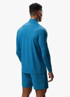 Gym King Debossed 2.0 1/4 Zip Funnel - Marine Blue -Gym King Store DEBOSSEDFUNNEL SHORT MARINEBLUEQZP A2BULSHR A2BUJ 190