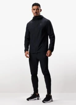 Gym King Debossed 2.0 FZ Hood - Black -Gym King Store DEBOSSEDHOOD JOGGER BLACKTST A2BUMTSB A2BUN 275