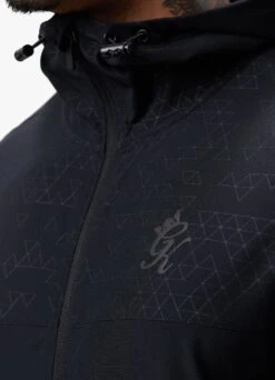 Gym King Debossed 2.0 FZ Hood - Black -Gym King Store DEBOSSEDHOOD JOGGER BLACKTST A2BUMTSB A2BUN 279