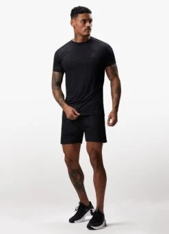 Gym King Debossed 2.0 Tee - Black -Gym King Store DEBOSSEDTEE SHORT BLACKSST A2BUGSHR A2BUI 269