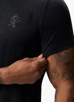 Gym King Debossed 2.0 Tee - Black -Gym King Store DEBOSSEDTEE SHORT BLACKSST A2BUGSHR A2BUI 272