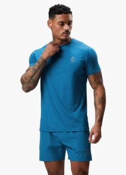 Gym King Debossed 2.0 Tee - Marine Blue -Gym King Store DEBOSSEDTEE SHORT MARINEBLUESST A2BUHSHR A2BUJ 175