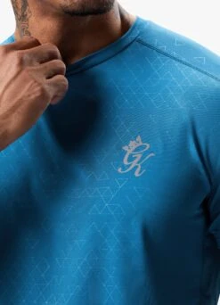 Gym King Debossed 2.0 Tee - Marine Blue -Gym King Store DEBOSSEDTEE SHORT MARINEBLUESST A2BUHSHR A2BUJ 179