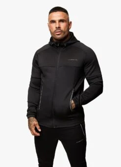 Gym King Eclipse Poly FZ Hood - Black -Gym King Store ECLIPSEPOLYFZHOOD JOGGER BLACKTST A2BCUTSB A2BCW 219