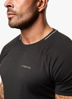 Gym King Eclipse Poly Tee - Black -Gym King Store ECLIPSEPOLYT SHIRT JOGGER BLACKSST A2BCSTSB A2BCW 208