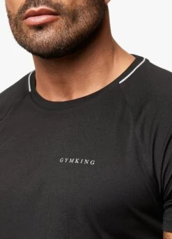 Gym King Eclipse Poly Tee - Black -Gym King Store ECLIPSEPOLYT SHIRT JOGGER BLACKSST A2BCSTSB A2BCW 209