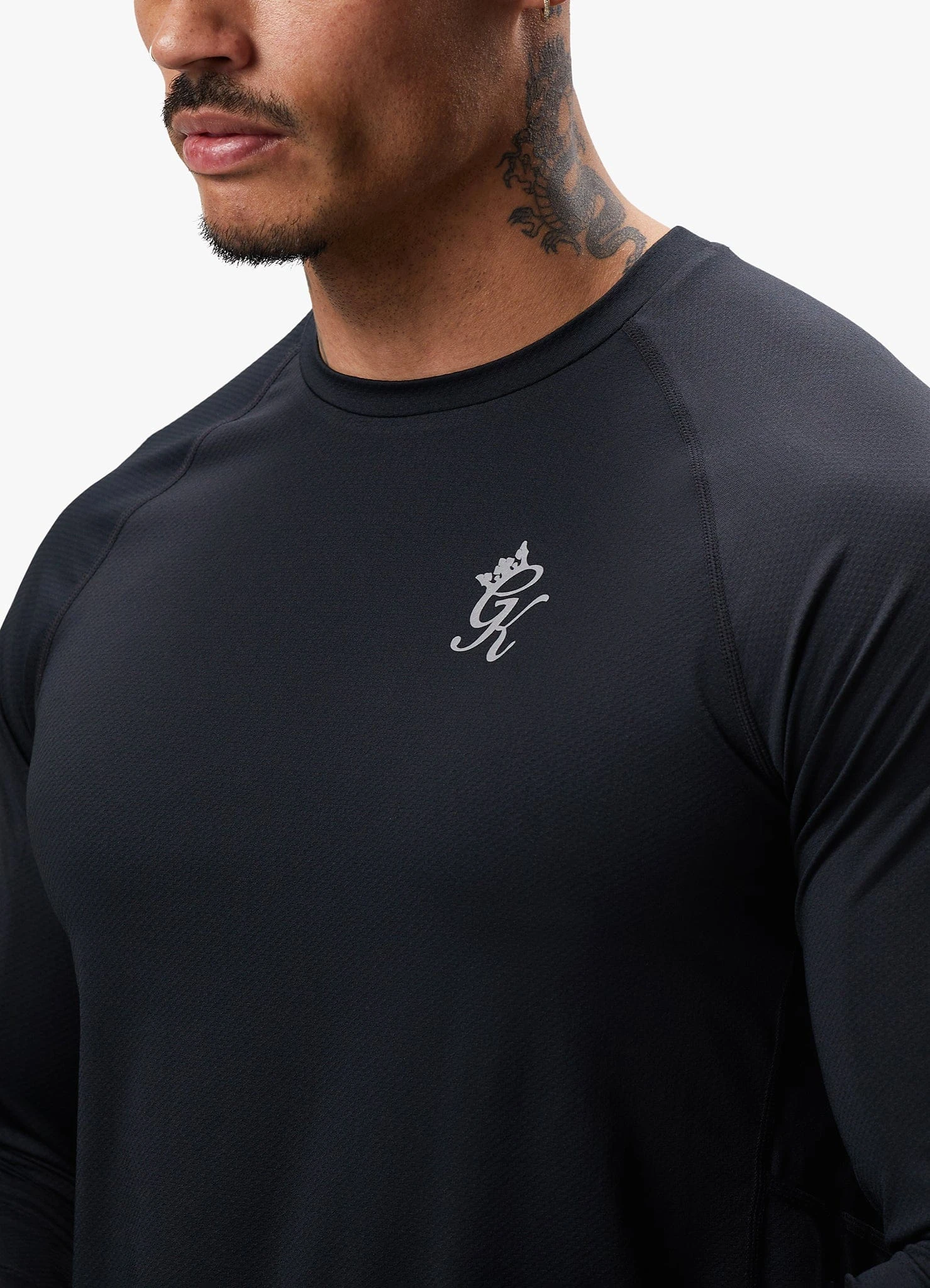 Gym King Energy LS Tee – Black 6 Gym King Energy LS Tee – Black - Image 4