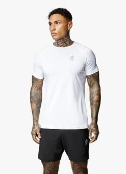 Gym King Energy Tee - White -Gym King Store ENERGYTEE WHITESST A29PR1