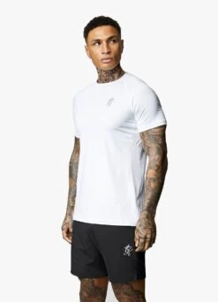 Gym King Energy Tee - White -Gym King Store ENERGYTEE WHITESST A29PR2