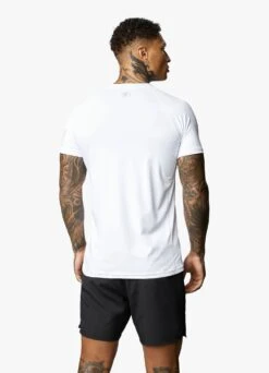 Gym King Energy Tee - White -Gym King Store ENERGYTEE WHITESST A29PR5