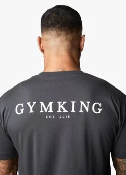 Gym King Established Tee - Dark Pewter -Gym King Store EST2015TEE JOGGER DARKPEWTERTSB A2BPW 43