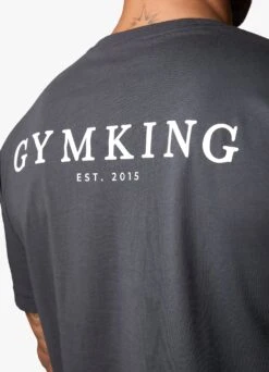 Gym King Established Tee - Dark Pewter -Gym King Store EST2015TEE JOGGER DARKPEWTERTSB A2BPW 44