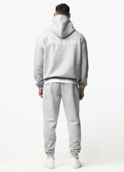 Gym King Established Hood - Light Grey Marl -Gym King Store ESTABLISHEDHOOD JOGGER LIGHTGREYMARLHDE A29SWTSB A2AMZ 11copy