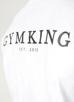 Gym King Established Tee - White -Gym King Store ESTABLISHEDTEE GREYJOGGER WHITESST A2ACSTSB A2AMZ 62