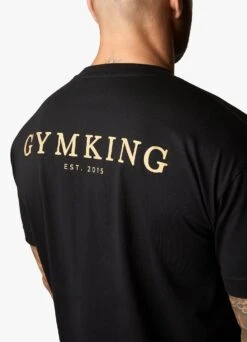 Gym King Established Tee - Black/Gold -Gym King Store ESTTEE JOGGER BLACKGOLDSST A2BPQTSB A2BPW438