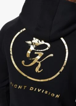 Gym King Fight Division Hood - Black/Gold -Gym King Store FIGHTDIVISIONHOOD JOGGER 289