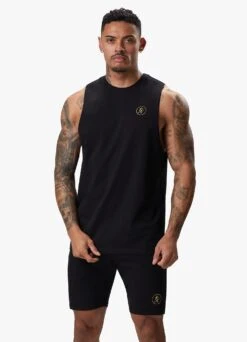 Gym King Fight Division Vest - Black/Gold -Gym King Store FIGHTDIVISIONSTERNVEST BLACKGOLDVST B287U 191