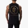 Gym King Fight Division Vest - Black/Gold -Gym King Store FIGHTDIVISIONSTERNVEST BLACKGOLDVST B287U 192