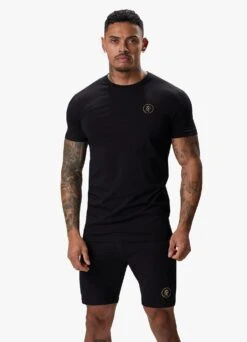 Gym King Fight Division Tee - Black/Gold -Gym King Store FIGHTDIVISIONTEE SHORT BLACKGOLDSST A27ZJSHR B287W 177