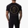 Gym King Fight Division Tee - Black/Gold -Gym King Store FIGHTDIVISIONTEE SHORT BLACKGOLDSST A27ZJSHR B287W 178