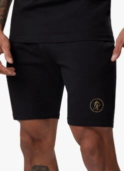 Gym King Fight Division Short - Black/Gold -Gym King Store FIGHTDIVISIONTEE SHORT BLACKGOLDSST A27ZJSHR B287W 185