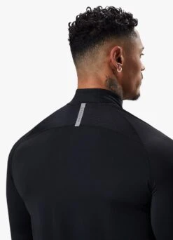 Gym King Flex 1/4 Zip Funnel Neck - Black/Silver 17 Gym King Flex 1/4 Zip Funnel Neck - Black/Silver -Gym King Store FLEXFUNNEL SHORT BLACKSILVERQZP B2CPVSHR B2CQ2 147
