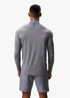 Gym King Flex 1/4 Zip Funnel - Titanium Grey/Royal Blue -Gym King Store FLEXFUNNEL SHORT TITANIUMGREYROYALBLUEQZP A2C2KSHR A2C2U 89