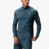 Gym King Flex 1/4 Zip Funnel - Twilight Blue/Lime -Gym King Store FLEXFUNNEL SHORT TWILIGHTBLUELIMEQZP A2C2LSHR A2C2Y 60
