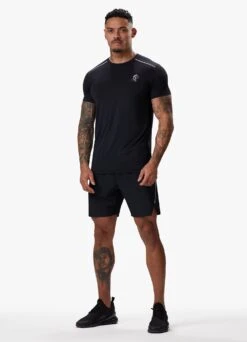 Gym King Flex Tee - Black/Silver -Gym King Store FLEXTEE BLACKSILVERSST B2CPY 132