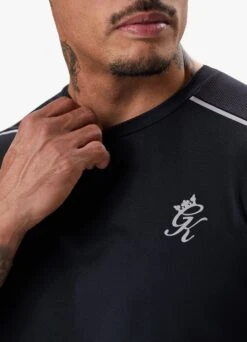 Gym King Flex Tee - Black/Silver -Gym King Store FLEXTEE BLACKSILVERSST B2CPY 136