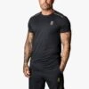 Gym King Flex Tee - Black/Gold -Gym King Store FLEXTEE SHORT BLACKGOLDSST A2BHQSHR A2BHS 103