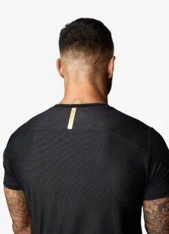 Gym King Flex Tee - Black/Gold -Gym King Store FLEXTEE SHORT BLACKGOLDSST A2BHQSHR A2BHS 108