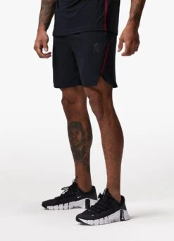 Gym King Flex Short 6" - Black/Red Alert -Gym King Store FLEXTEE SHORT BLACKREDALERTSST A2C2NSHR A2C2V 320