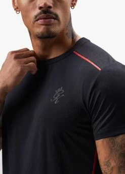 Gym King Flex Tee - Black/Red Alert -Gym King Store FLEXTEE SHORT BLACKREDALERTSST A2C2NSHR A2C2V 326