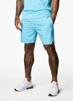 Gym King Contrast Flex 6" Short - Aqua/Blue -Gym King Store FLEXVEST AQUAVST B2BCO 303